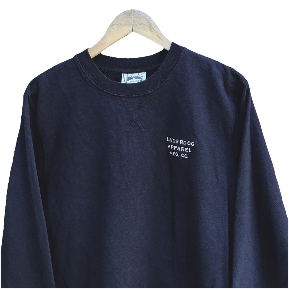 Underdog Apparel American Giant Crewneck Sweatshirt Men's S Navy Made USA